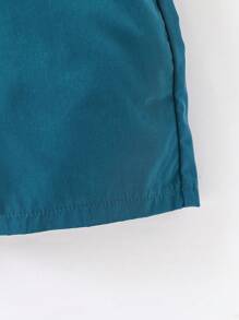 Set 2 bucăți ținute pentru băiat tânăr - cămașă în carouri și pantaloni scurți kaki, la modă și elegant, potrivit pentru petrecere de aniversare, petrecere de seară, nuntă, ceremonie de o lună, botez, potrivit pentru iarnă, toamnă și primăvară, pentru băieți de 4-7 ani, potrivit pentru exterior, școală și acasă - Kaki - Vizualizare 6