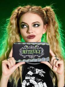 Beetlejuice | ROMWE 1pc Women Letter Skull Graphic Long Wallet
