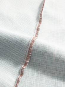 Al Najma Women's Gradient Floral Print V-Neck Lace Insert Elegant Dress - Purple - View 15