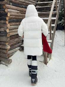 SHEIN EZwear Down& Feathers Coat