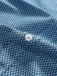 Manfinity Mode Camisa de manga larga de cuadros casual para hombre, otoño