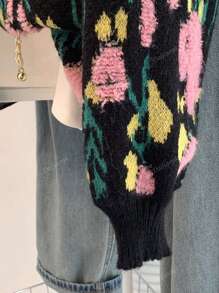 Autumn/Winter New Arrival Crew Neck Nature Style Loose Knit Short Cardigan For Women