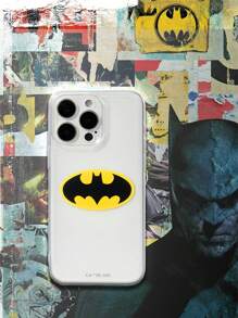 BATMAN X SHEIN Simple Printing Basic Design Phone Case Compatible With Iphone - Clear - View 2