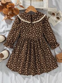 Young Girls Fashion Casual Chic Elegant Red Dress, Patchwork Furry Fabric, Vivid & Fun, Suitable For Birthday Gift, New Year Gift, Party, Outing, Holiday, Daily Wear, Fit For Autumn, Spring, Stylish Personalized, Fashion, Cute Sweet Girl Dress