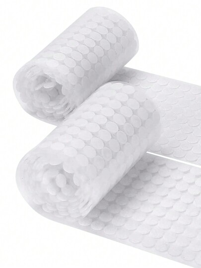 204pcs/408pcs/613pcs White Self-Adhesive Hook & Loop Round Dots, 204pcs (102 Pairs),Strong Adhesive, White Sticky Back Dots Hook And Loop Dots Circle Dots Stickers Tapes Tapes For Arts And Crafts School Classroom Christmas For Holiday Gift Giving