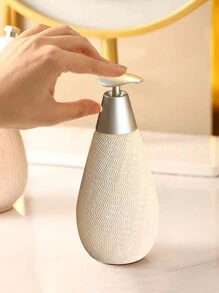 1pc Ceramic Soap Dispenser Hand Soap Dispenser,Vintage Creative Ceramic Soap Dispenser Refillable Liquid Great For Kitchen And Bathroom Decorative,Shower Gel Bottle,Shower Gel Bottle (White) Christmas For Holiday Gift Giving