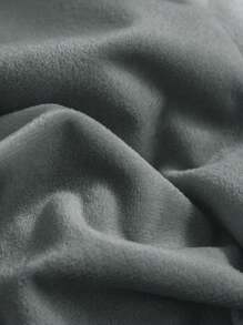 2pcs Set Deep Gray Autumn/Winter Warm Thick Crystal Velvet Flannel Pillowcase, Solid Color Japanese Minimalist Style, Super Soft & Breathable, Suitable For Daily Life, Dorm, Pillowcase (Pillow Insert Not Included), Bedding, Hotel, Home Decor, Fits Double Bed, Large Bed, Extra Large Bed - Dark Grey - View 5