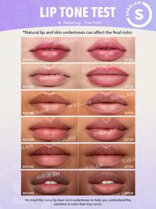 SHEGLAM Lip Facts 唇線筆-True Faith 奶油霧面唇線筆 高色素 不易褪色 絲般柔滑 霧面輪廓 色調唇妝 品牌 美容 化妝 化妝品 適合女性與女孩 完美搭配夏季春季 Y2K 時尚 流行 生日 母親節禮物 假期 派對準備就緒 最佳顏色 - True Faith - 查看 4