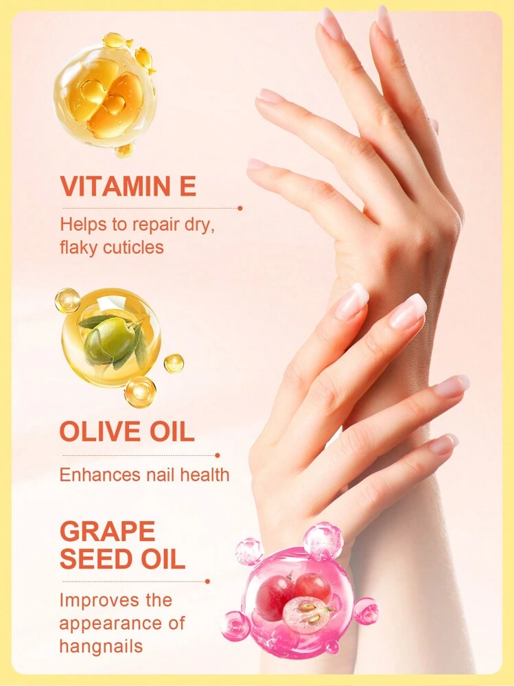 زيت بشرة فيتامين E SlowSunday ، مع فيتامين E وزيت الزيتون وزيت بذور العنب ، محمول ، سهل الاستخدام ، مناسب للعناية بالجسم والأظافر والمفاصل ، أنماط خريف وشتاء مريحة ، مناسب لفصل الشتاء ، Y2K ، لعيد الهالوين ، الحفلات والهدايا ،  ورأس السنة الجديدة ، هدية شكرا لك - أصفر - مشاهدة 4