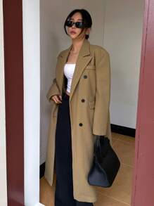 DAZY 1pc Women Regular Jacket, New Arrival For Autumn - Khaki - View 8