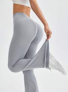 Slayoga Seamless High Waist Flared Leg Leggings, Suitable For Yoga