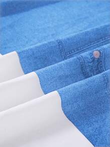 Conjunto de 2 piezas de sudadera con capucha informal y pantalones vaqueros rasgados para niñas, de material suave y de punto suelto, adecuado para otoño/invierno, elegante para uso diario/exterior
