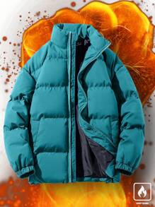 Manfinity Homme Giacca antivento oversize da uomo con tasche oblique - Verde - Visualizzare 6