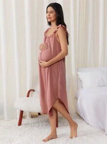 SHEIN Krankenhaushemd für Mama bei Geburt und Entbindung, für Schwangerschaft