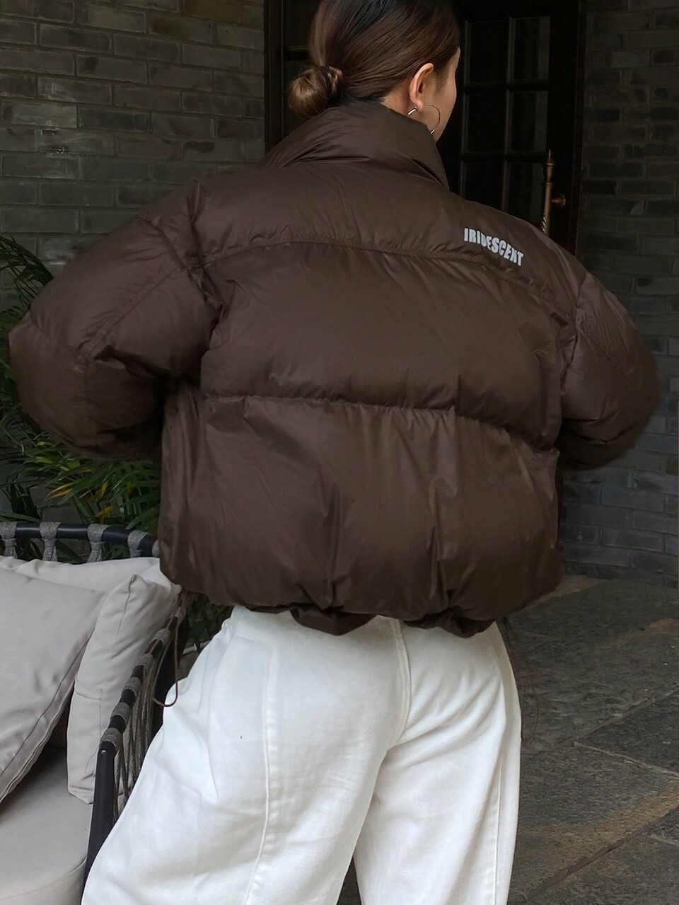 Casual Zip-Up Stand Collar Loose Warm Down Jacket For Winter ,Winter Women Clothes,Winter Coat Women