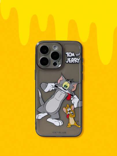TOM & JERRY X SHEIN 简单印花基本款手机壳，兼容 iPhone