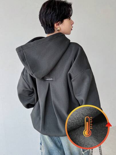 FRIFUL هوديرماخط موضة نسائي مبطن محبوك كاجوال،للخريف/الشتاء، بأكمام طويلة