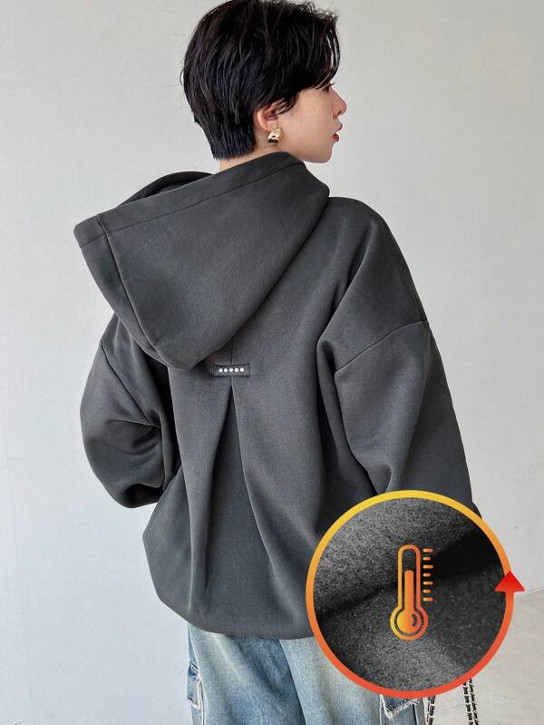 FRIFUL بلوزة نسائية كاجوال مبطنة بالصوف الحراري سميكة مع ظهر مطوي، للخريف/الشتاء، بأكمام طويلة، بلوزة مبطنة بالبطانة الفليس