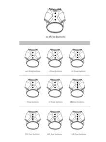 PETSIN 1件紅色棒球款式拼接毛衣寵物針織衫 - 彩色 - 查看 3