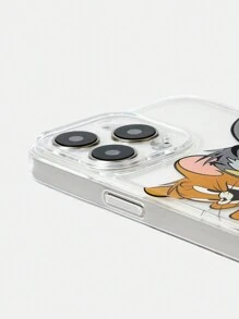 TOM & JERRY X SHEIN Cartoon And Heart Letter Print Foldable Reusable Shopping Tote Bag,Tweety