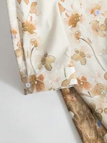 Al Najma Collared Long Sleeve Women's Modest Dress - Multicolor - View 6