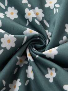 3pcs/Set Floral Cherry Pattern Sleepwear Bottoms - Multicolor - View 5