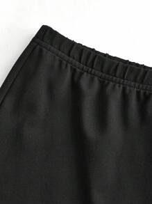 SHEIN Girlism Teen Girls 3pcs Plaid Long Sleeve Shirt, Crop Top & Flare Leg Pants Set, Casual Outfit For Fall