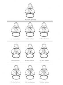 Sobokeboon 艺术家复古街头红色和黑色拼色宠物印花运动衫 1 件，节日 - 彩色 - 查看 8