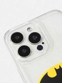BATMAN X SHEIN Simple Printing Basic Design Phone Case Compatible With Iphone - Clear - View 5