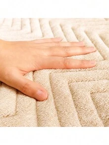 1 tấm rèm cản sáng dày giữ nhiệt mùa đông, chất liệu mềm mại, rèm cản sáng và chống gió ấm áp, thích hợp cho vách ngăn phòng khách và phòng ngủ - Màu be - Xem 3