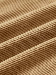 Cozy Pixies Babygirl 2 件套：半高领纯色上衣和连衣裤 - 卡其色 - 查看 10