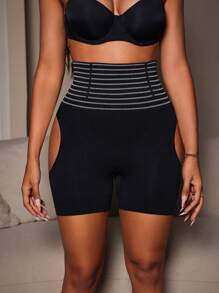 1pc Seamless Women's Shapewear With Hollow Out Design, Sexy Ultra High Elastic Butt Lifter Panties