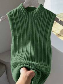 SHEIN Clasi 3pcs/Set New Fashion Tight Casual Knitted Pullover Base Layer Top - Multicolor - View 5