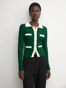 BizChic Women's Elegant Commuter Colorblock Knitted Sweater Fall Women Clothes