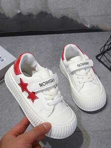 儿童时尚舒适休闲透气运动鞋，适合所有季节 - 紅色 - 查看 1