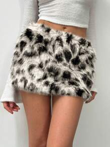 Aloruh Váy xòe mini hiện đại cạp thấp cho lễ hội âm nhạc Y2K dành cho nữ - trắng - Xem 7