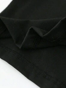 Christmas Young Girl Girls Casual Fashion Cartoon Santa Hat & Stockings Decor Creative Slogan Letter Graphic Print Basic Short Sleeve T-Shirt