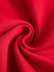 Cozy Pixies 2 件套女婴圣诞图案装饰绒球连帽运动衫和紧身裤套装