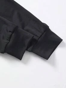SHEIN Bộ 3 món đồ thể thao yoga thời trang dành cho bé gái tuổi teen, gồm áo vest đệm ngắn, áo dài tay, quần legging, phù hợp cho mùa thu đông - Màu Khaki - Xem 5