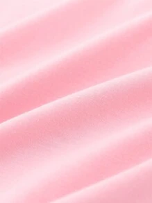 Áo thun tay ngắn họa tiết sọc caro họa tiết nơ hoạt hình tuần lộc Giáng sinh cho nữ, thích hợp mặc trong tiệc Giáng sinh, áo thun họa tiết cho nữ - Màu Hồng baby - Xem 5