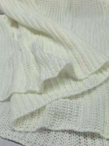 Flirla 大码露肩休闲长袖毛衣上衣