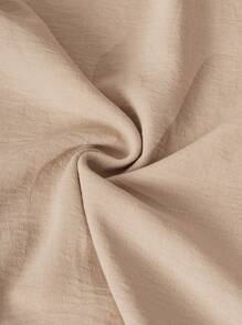 SHEIN Unity Set de 2 piezas para mujer con camiseta de tirantes de unicolor y pantalones de pierna ancha - Camel - Ver 5