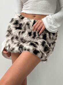 Aloruh Váy xòe mini hiện đại cạp thấp cho lễ hội âm nhạc Y2K dành cho nữ - trắng - Xem 2