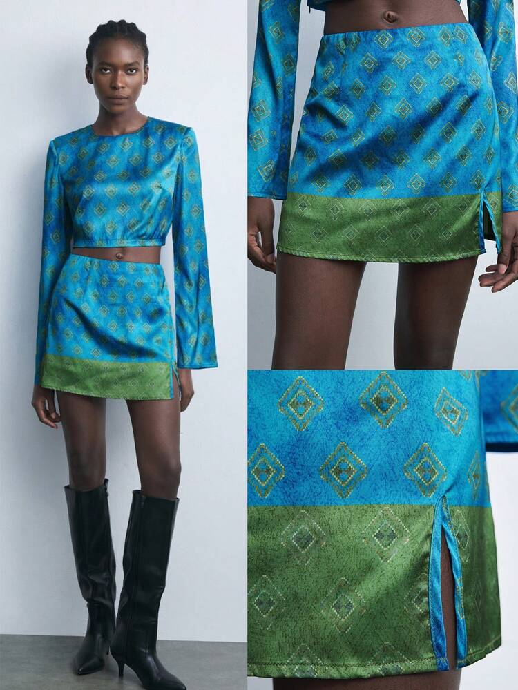 SHEIN Maija Jupe élégante et décontractée de la nouvelle mode urbaine pour femmes en automne/hiver