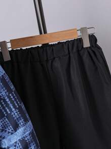 2 件套：Tween Boy 厚款保暖内衬印花领夹克和户外休闲裤，适合户外玩耍、冬季服装 - 彩色 - 查看 4