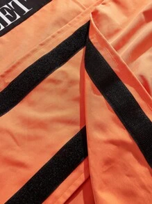 Manfinity VCAY Áo vest dệt không tay dáng rộng cỡ lớn dành cho nam, áo vest thời trang đi chơi, dành tặng bạn bè, chồng, bạn trai, cho mùa thu đông - trái cam - Xem 5