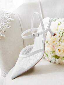 CUCCOO HITCHD 女士时尚百搭休闲高跟鞋，适合圣诞节和新年假期氛围秋冬季 - 白色 - 查看 7