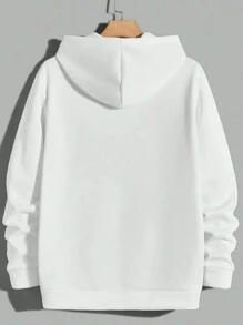 Manfinity RebelGame 1pc Quần áo nam Y2K vui nhộn thường ngày quá khổ hợp thời trang đường phố cổ điển phong cách sáng tạo đôi môi thiên thần Madonna tranh sơn dầu in màu trắng đan poker tay dài lông cừu dày đồ họa áo hoodie quần áo mùa thu quần áo halloween đồ ngủ halloween phù hợp với phong cách vừa vặn ấm áp và dày - trắng - Xem 2