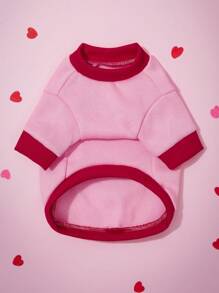 PETSIN Áo hoodie thú cưng in chữ chắp vá màu trơn tối giản, quần áo cho thú cưng - Nhiều màu - Xem 5