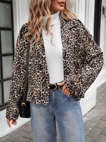 SHEIN LUNE 2024 Autumn/Winter New Women's Fringe Western Country Style Jacket - Rust Brown - View 3